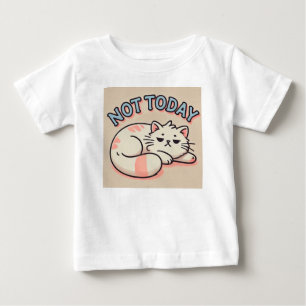 のんびりキャラクター猫 ベビーTシャツ