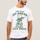 のんびりマイペース テディベア Tシャツ (正面)