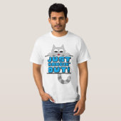 のんびりマタタビ!かわいい遊び心のある猫 Tシャツ (正面フル)