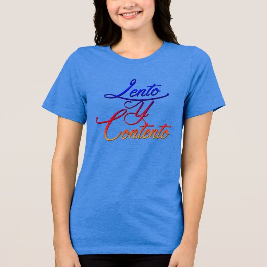 のんびり幸せに トライブレンドTシャツ (正面)