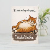 のんびり猫の誕生日カード シーズンカード (スタンド正面)