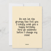 のんびり猫の誕生日カード シーズンカード (裏面)