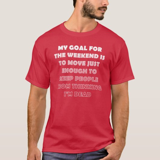 のんびり週末おもしろTシャツ Tシャツ (正面)