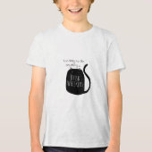 のんびり黒猫 トライブレンドTシャツ (正面)