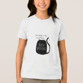 のんびり黒猫 トライブレンドTシャツ (正面)