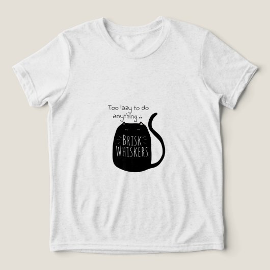 のんびり黒猫 トライブレンドTシャツ (デザイン正面)