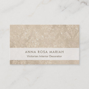 *~*のアイボリーのヴィンテージのアンティークによって老化させる虹色の 名刺