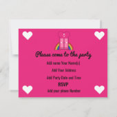 のアウト来ゲイパーティーRSVPカード 出欠カード (裏面)