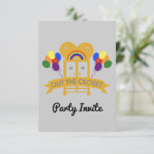 のアウト来ゲイパーティーRSVPカード 出欠カード (スタンド正面)