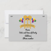 のアウト来ゲイパーティーRSVPカード 出欠カード (裏面)