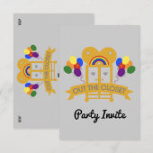 のアウト来ゲイパーティーRSVPカード 出欠カード (正面/裏面)