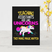 のアシスタント教えユニコーンの先生は魔法のような存在 カード (黄色い花)