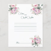 のアドバイス結婚はピンクの牡丹と金ゴールドを願う (裏面)