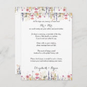 のアドバイス結婚は愛と生命のアドバイスカードを願う アドバイスカード (正面/裏面)