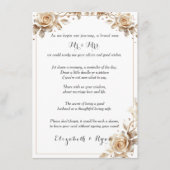 のアドバイス結婚グッドウィッシュシュガーキャンディバラ アドバイスカード (正面)