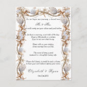 のアドバイス結婚グッドウィッシュシーシェル真珠 アドバイスカード (正面)