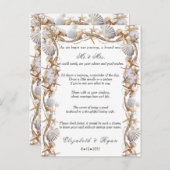 のアドバイス結婚グッドウィッシュシーシェル真珠 アドバイスカード (正面/裏面)