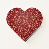 のアドレス結婚キーパー・ブルゴーニュ&ペイズリー・セット・ノート ノートブック (裏面)