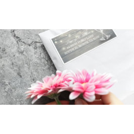 のアドレス結婚シャンパングラス木製ストリングライト シール