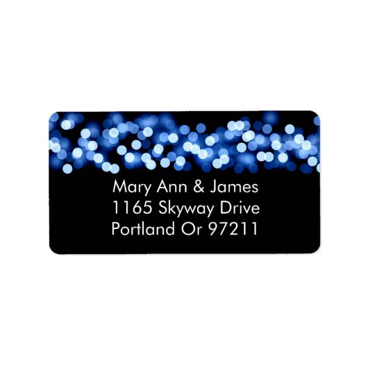 のアドレス結婚ブルーハリウッドグラム ラベル (正面)