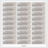 のアドレス結婚レースひまわり木のストリングライト シール (シート)