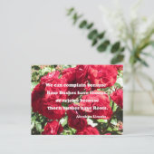 のアブ前向きラハム考え・リンカーンについての引用文 ポストカード (スタンド正面)