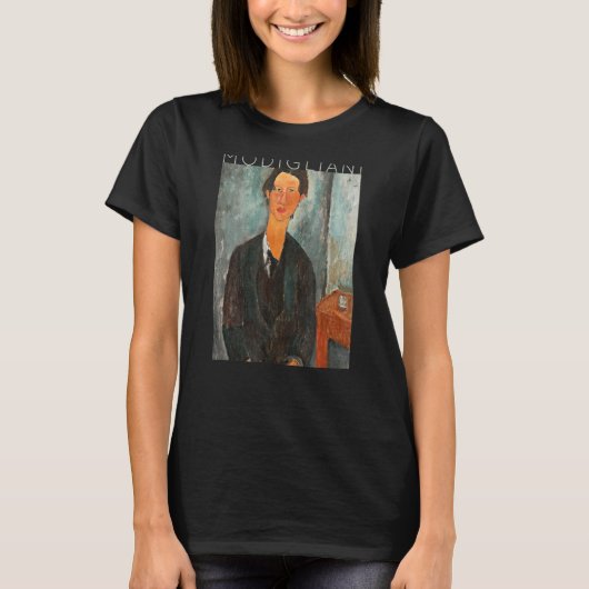 ~のアメデオモディリアーニ絵画チームスワーヌのアイディア Tシャツ (正面)