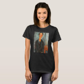 ~のアメデオモディリアーニ絵画チームスワーヌのアイディア Tシャツ (正面フル)