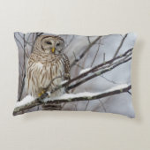のアメリカフクロウ軽い降雪 アクセントクッション (裏面)