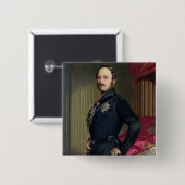 のアルバート王子ポートレート(1819-61年) 1859年(cの油 缶バッジ (正面&裏面)