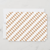 |のアールデコの金ゴールドの招待を結婚する金めっきされた魅力 招待状 (裏面)