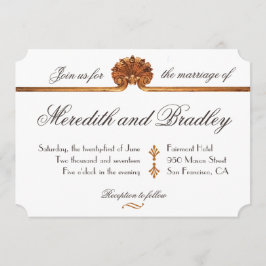 |のアールデコの金ゴールドの招待を結婚する金めっきされた魅力 招待状