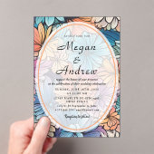 のア結婚クリル招待状 アクリル招待状 (インサイチュ (ポータブル))