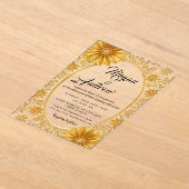 のア結婚クリル招待状 アクリル招待状 (レイダウン)