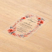 のア結婚クリル招待状 アクリル招待状 (レイダウン)