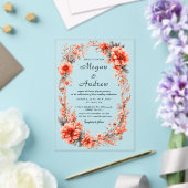 のア結婚クリル招待状 アクリル招待状 (インサイチュ (ウェディング))