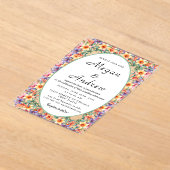 のア結婚クリル招待状 アクリル招待状 (レイダウン)