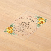 のア結婚クリル招待状 アクリル招待状 (レイダウン)