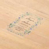 のア結婚クリル招待状 アクリル招待状 (レイダウン)