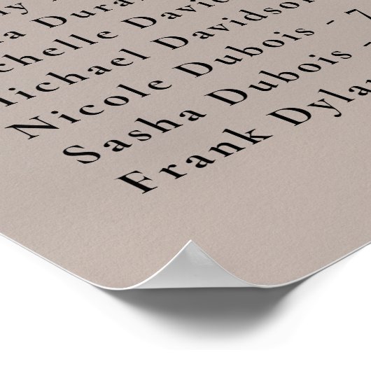 のア結婚ルファット座席写真 ポスター (角)