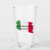 のイタリアン姓結婚名のフラカスタムグの色 タンブラーグラス (正面)
