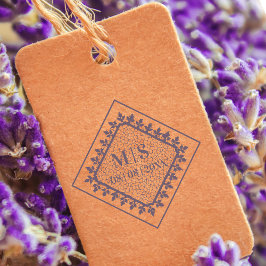 のイニシャル結婚装飾用レース洗練 ラバースタンプ