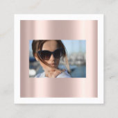 のイベントプランナー結婚バラドレスフォトロゴ 予約カード (裏面)