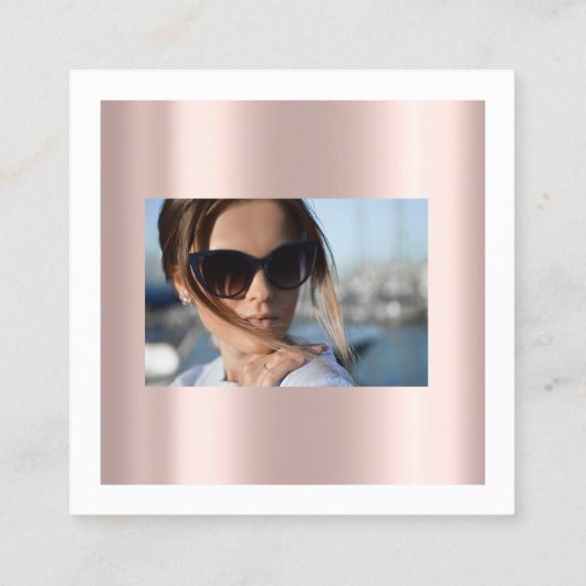 のイベントプランナー結婚バラドレスフォトロゴ 予約カード (裏面)