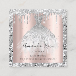 のイベントプランナー結婚バラ金ゴールドグリッターシルバードリップ 予約カード