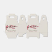 のイベント結婚さくらんぼブロッサムピンクのお願いボックス フェイバーボックス (折り畳みなし)