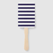 のイベント結婚の順序タイムラインシックなネイビーブルー ハンドファン (裏面)