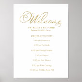 のイベント結婚の順序タイムラインスケジュールプログラム ポスター (正面)