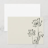 のイベント結婚招待状フローラスケッチ インビテーションポストカード (正面/裏面)