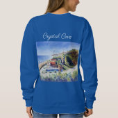 のイメージを持つ女絵画の汗シャツ スウェットシャツ (裏面)